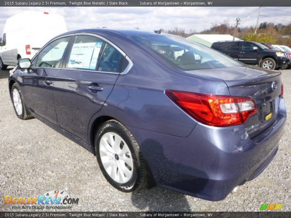 2015 Subaru Legacy 2.5i Premium Twilight Blue Metallic / Slate Black Photo #5