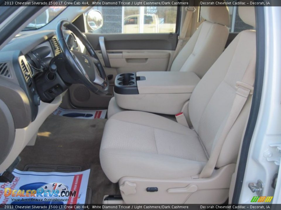 2013 Chevrolet Silverado 1500 LT Crew Cab 4x4 White Diamond Tricoat / Light Cashmere/Dark Cashmere Photo #7