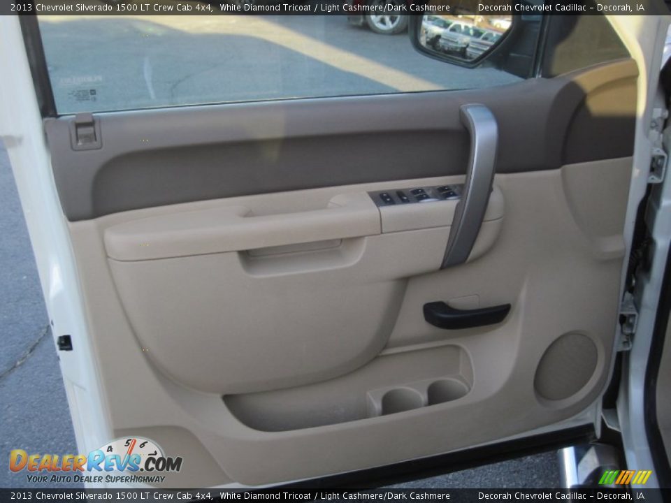2013 Chevrolet Silverado 1500 LT Crew Cab 4x4 White Diamond Tricoat / Light Cashmere/Dark Cashmere Photo #10