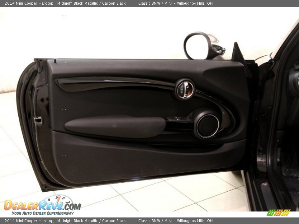 2014 Mini Cooper Hardtop Midnight Black Metallic / Carbon Black Photo #4