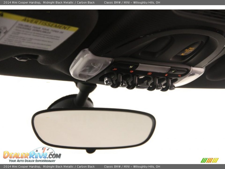 2014 Mini Cooper Hardtop Midnight Black Metallic / Carbon Black Photo #8
