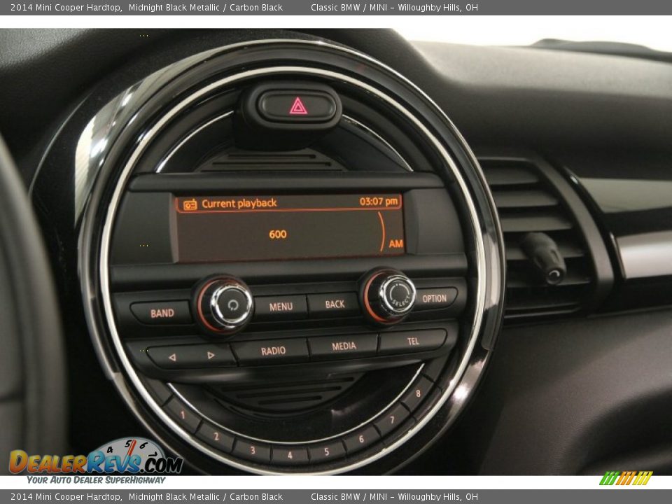 2014 Mini Cooper Hardtop Midnight Black Metallic / Carbon Black Photo #9