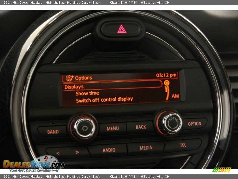 2014 Mini Cooper Hardtop Midnight Black Metallic / Carbon Black Photo #21