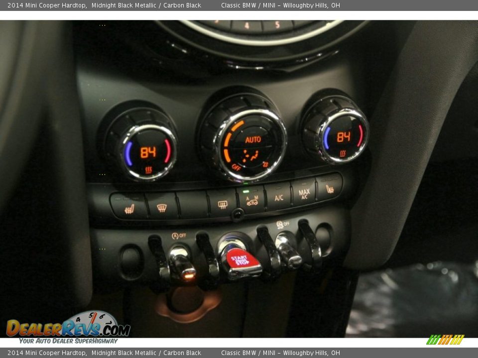 2014 Mini Cooper Hardtop Midnight Black Metallic / Carbon Black Photo #23