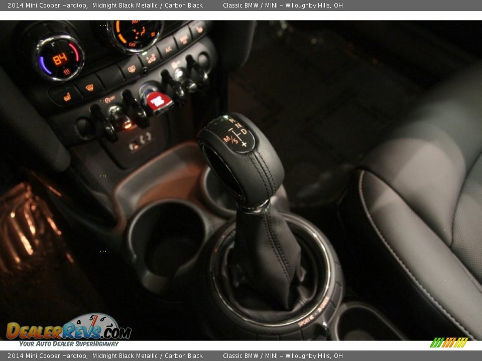 2014 Mini Cooper Hardtop Midnight Black Metallic / Carbon Black Photo #25