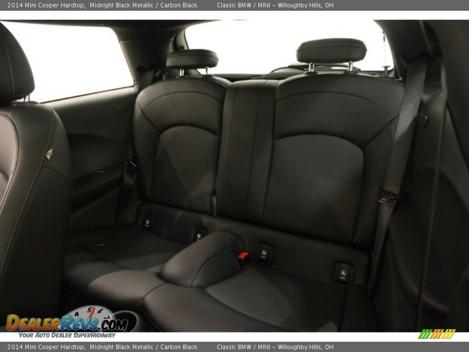 2014 Mini Cooper Hardtop Midnight Black Metallic / Carbon Black Photo #29