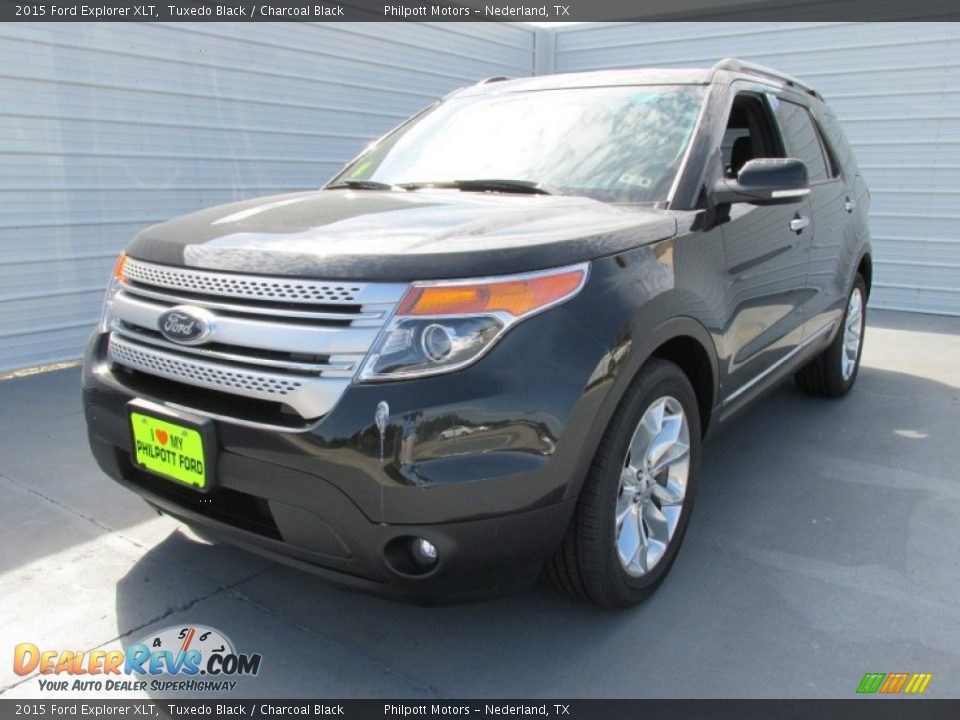 2015 Ford Explorer XLT Tuxedo Black / Charcoal Black Photo #7