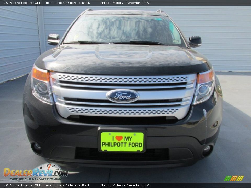 2015 Ford Explorer XLT Tuxedo Black / Charcoal Black Photo #8