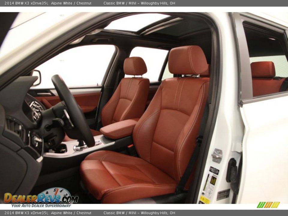 Front Seat of 2014 BMW X3 xDrive35i Photo #6