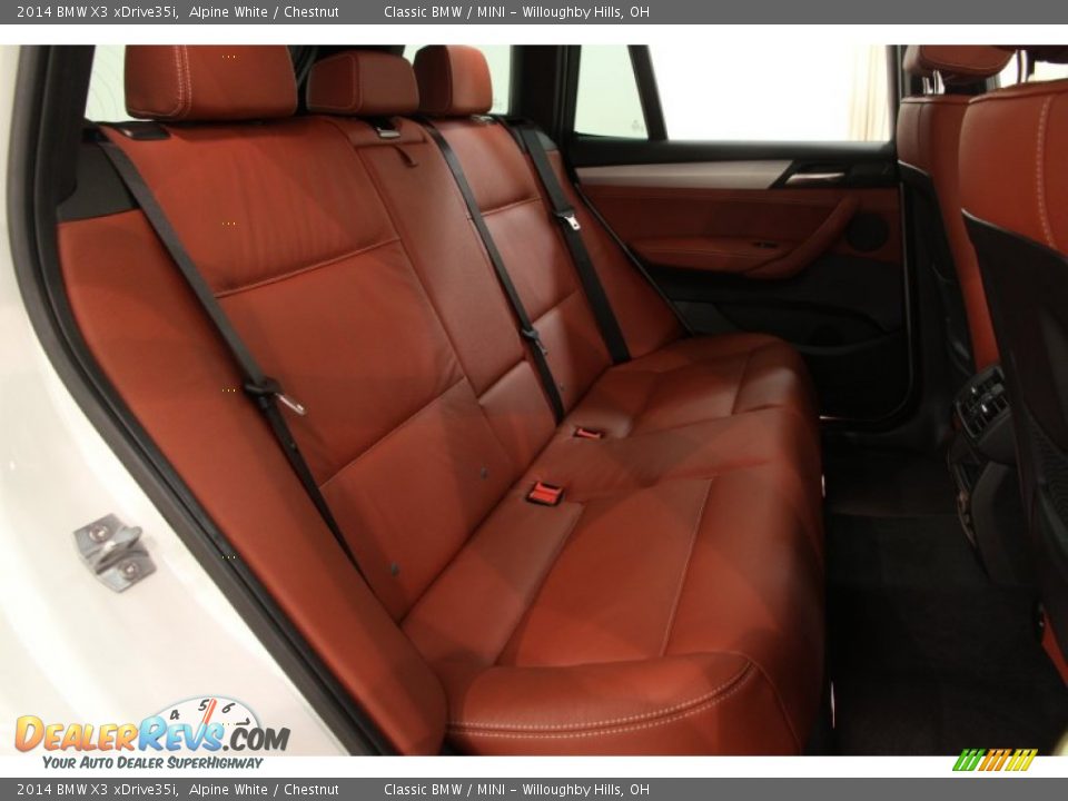 Rear Seat of 2014 BMW X3 xDrive35i Photo #26