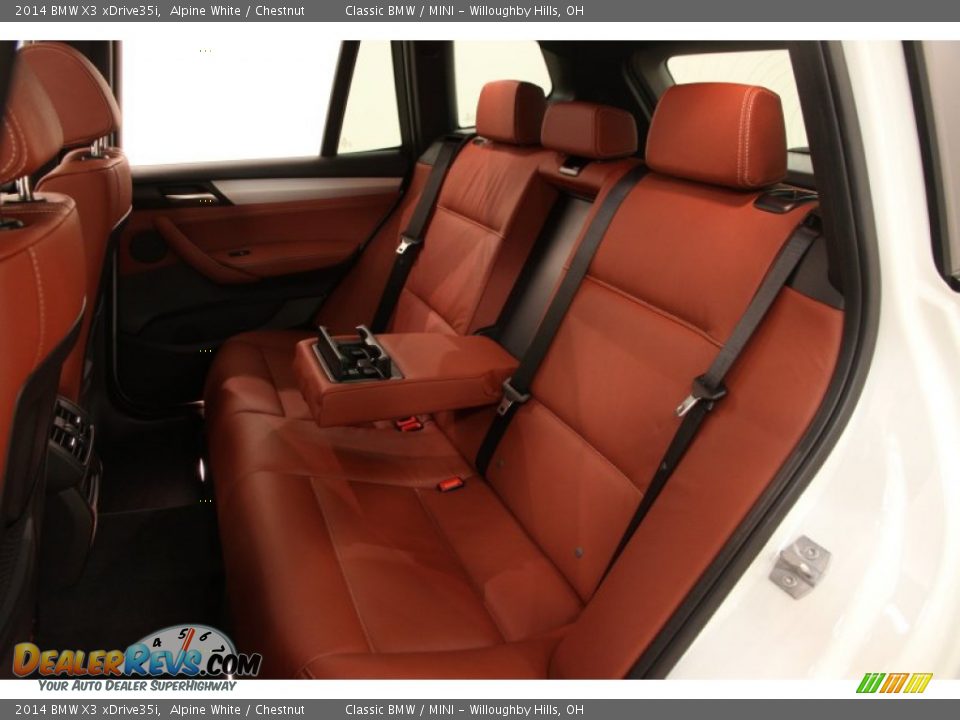 Rear Seat of 2014 BMW X3 xDrive35i Photo #28