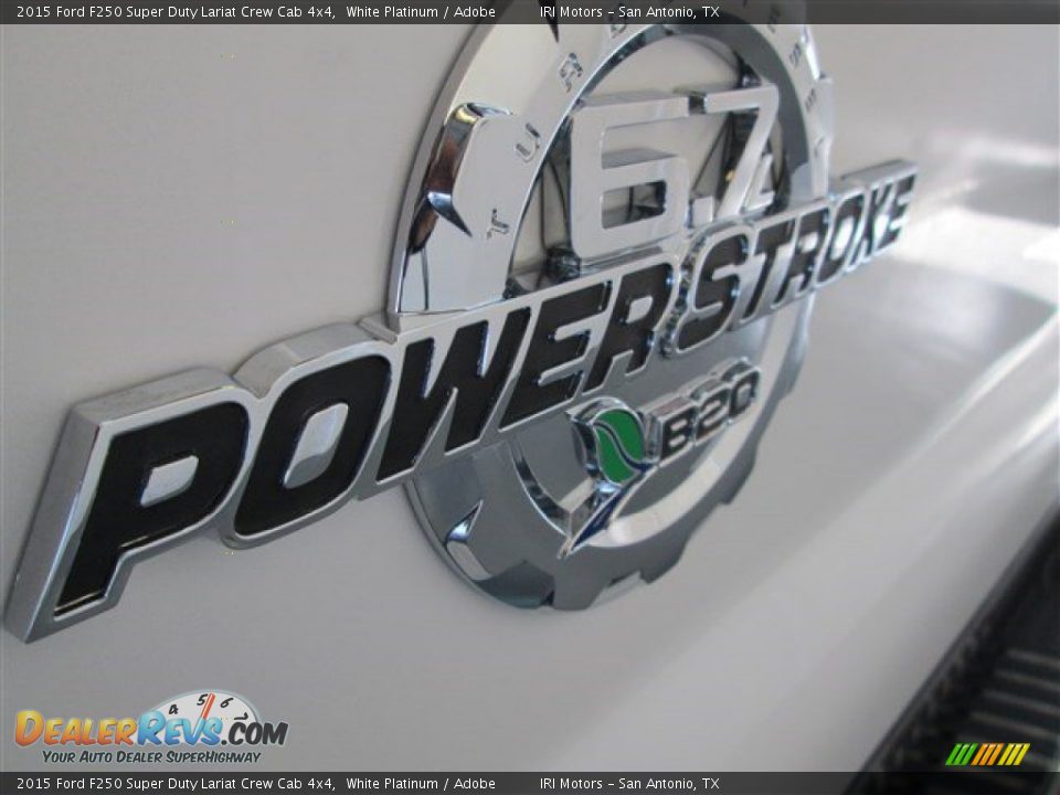 2015 Ford F250 Super Duty Lariat Crew Cab 4x4 White Platinum / Adobe Photo #5