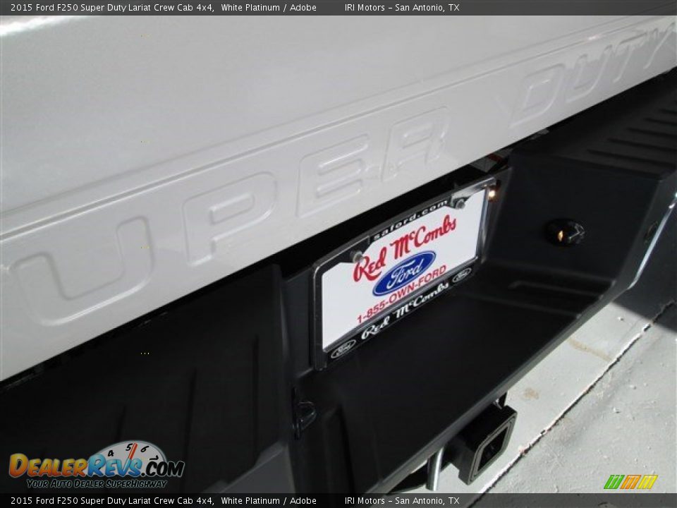 2015 Ford F250 Super Duty Lariat Crew Cab 4x4 White Platinum / Adobe Photo #8