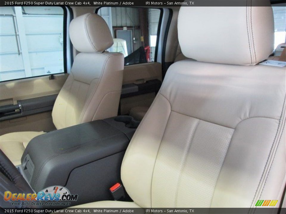 2015 Ford F250 Super Duty Lariat Crew Cab 4x4 White Platinum / Adobe Photo #13