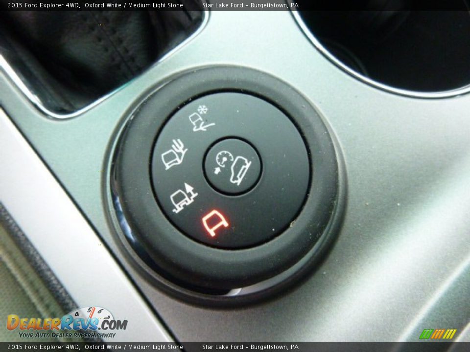 2015 Ford Explorer 4WD Oxford White / Medium Light Stone Photo #17