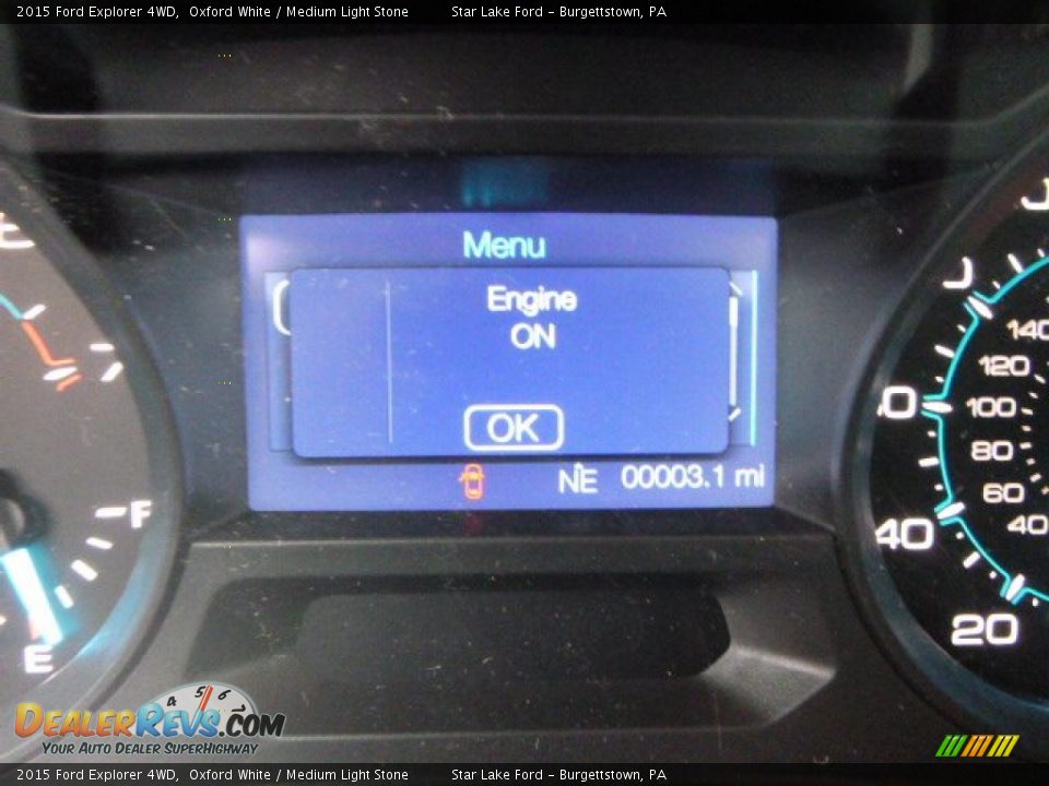 2015 Ford Explorer 4WD Oxford White / Medium Light Stone Photo #19