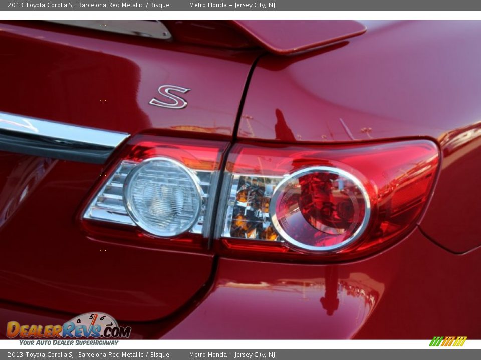 2013 Toyota Corolla S Barcelona Red Metallic / Bisque Photo #19