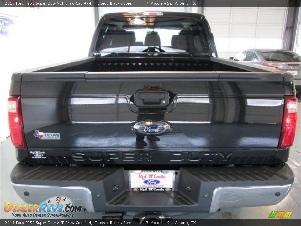 2015 Ford F250 Super Duty XLT Crew Cab 4x4 Tuxedo Black / Steel Photo #7