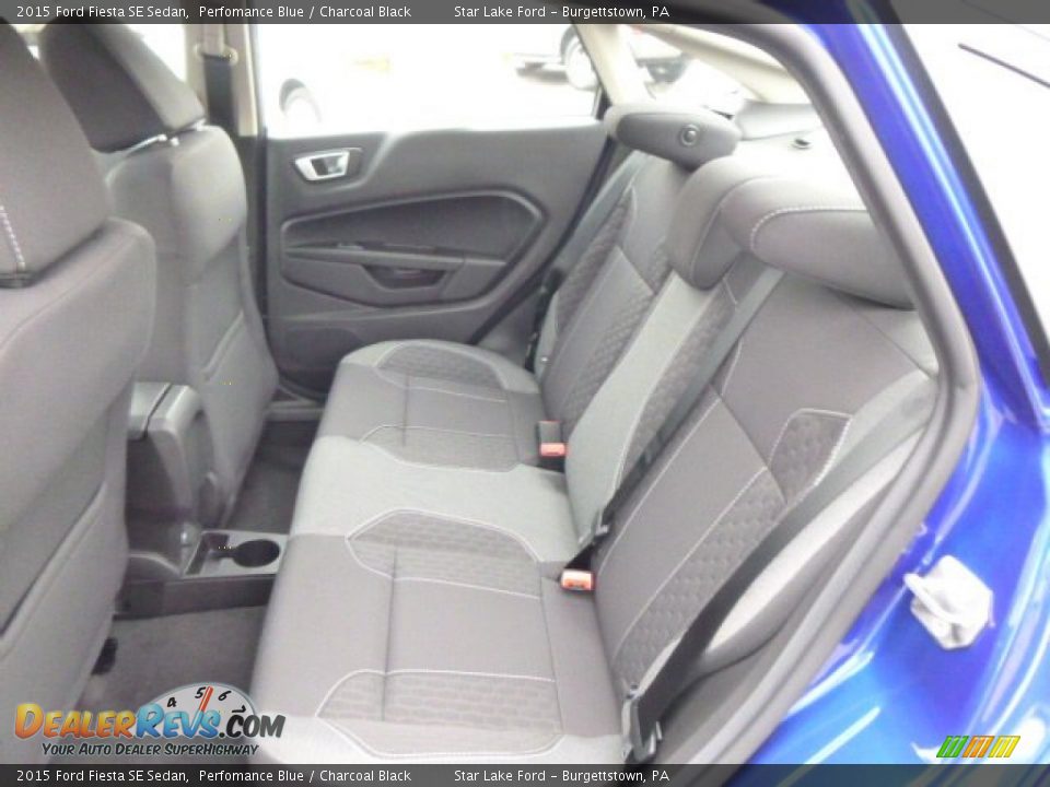 Rear Seat of 2015 Ford Fiesta SE Sedan Photo #12
