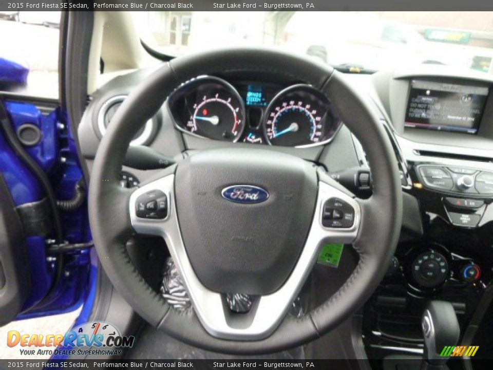 2015 Ford Fiesta SE Sedan Steering Wheel Photo #18