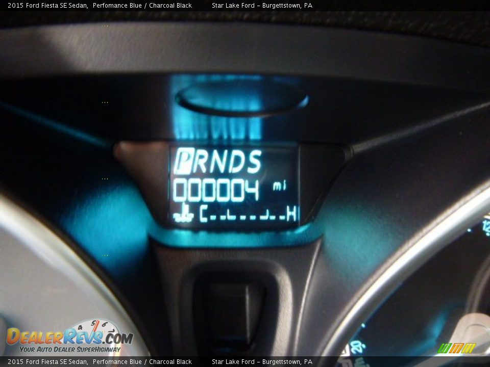 2015 Ford Fiesta SE Sedan Perfomance Blue / Charcoal Black Photo #19