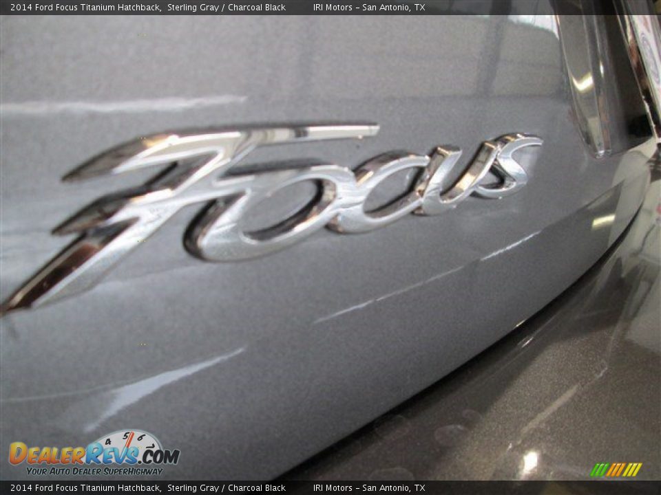 2014 Ford Focus Titanium Hatchback Sterling Gray / Charcoal Black Photo #6