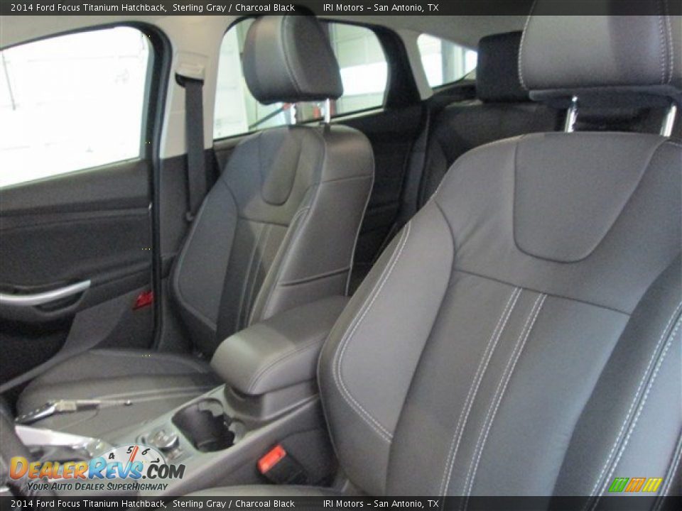 2014 Ford Focus Titanium Hatchback Sterling Gray / Charcoal Black Photo #9