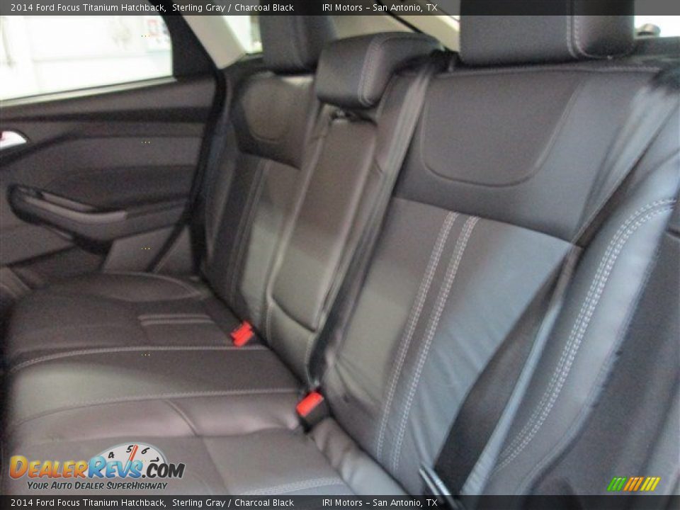 2014 Ford Focus Titanium Hatchback Sterling Gray / Charcoal Black Photo #10