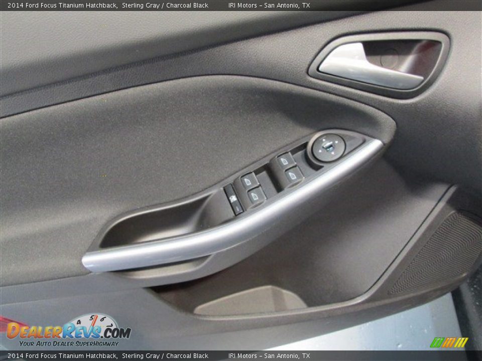 2014 Ford Focus Titanium Hatchback Sterling Gray / Charcoal Black Photo #14