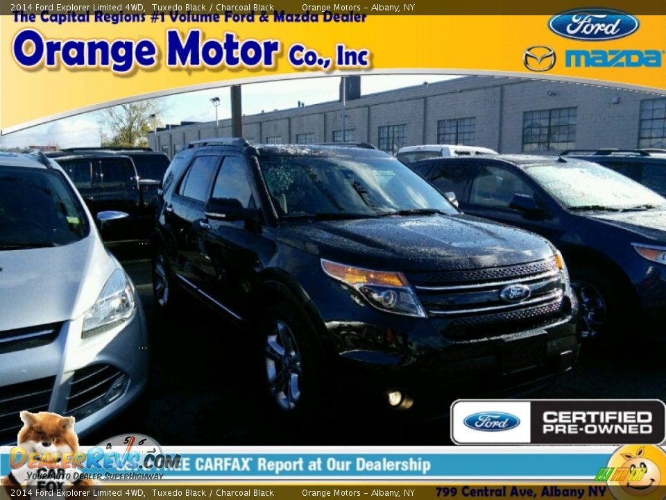 2014 Ford Explorer Limited 4WD Tuxedo Black / Charcoal Black Photo #1