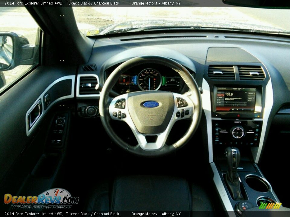 2014 Ford Explorer Limited 4WD Tuxedo Black / Charcoal Black Photo #7