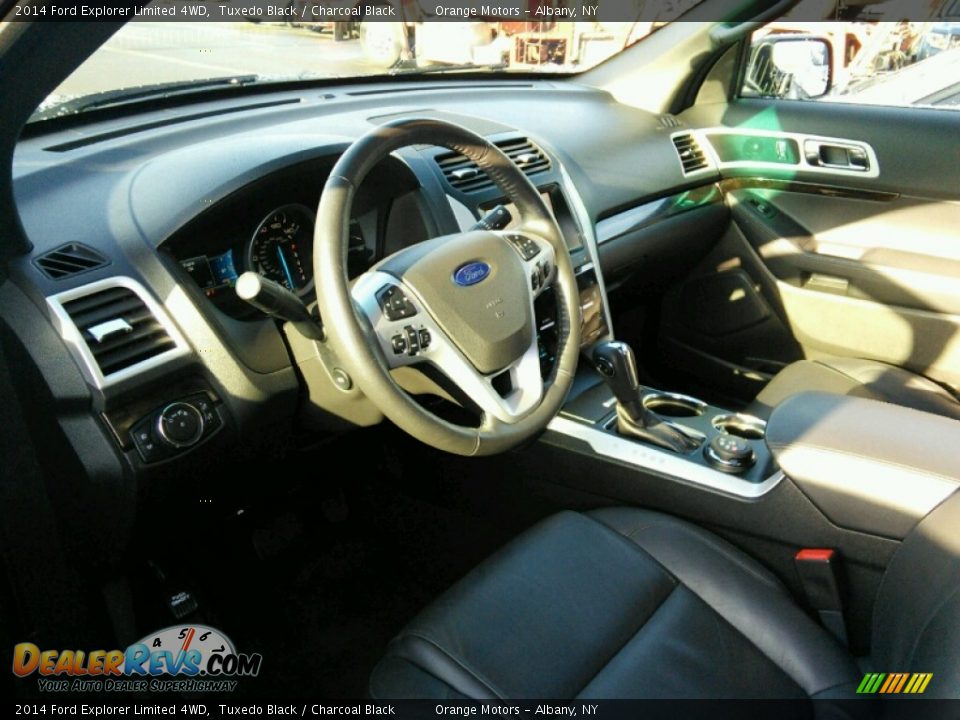 2014 Ford Explorer Limited 4WD Tuxedo Black / Charcoal Black Photo #9