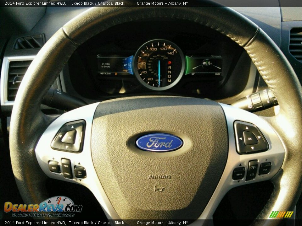 2014 Ford Explorer Limited 4WD Tuxedo Black / Charcoal Black Photo #10