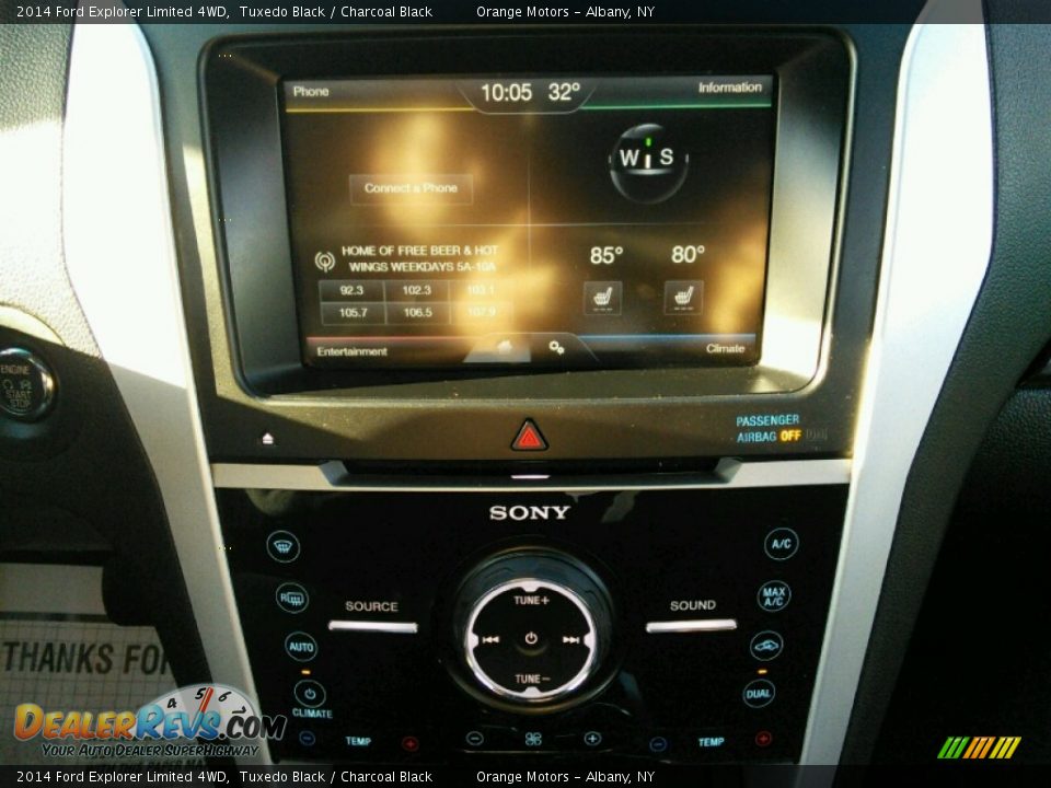 2014 Ford Explorer Limited 4WD Tuxedo Black / Charcoal Black Photo #11