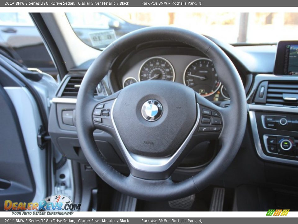 2014 BMW 3 Series 328i xDrive Sedan Glacier Silver Metallic / Black Photo #19