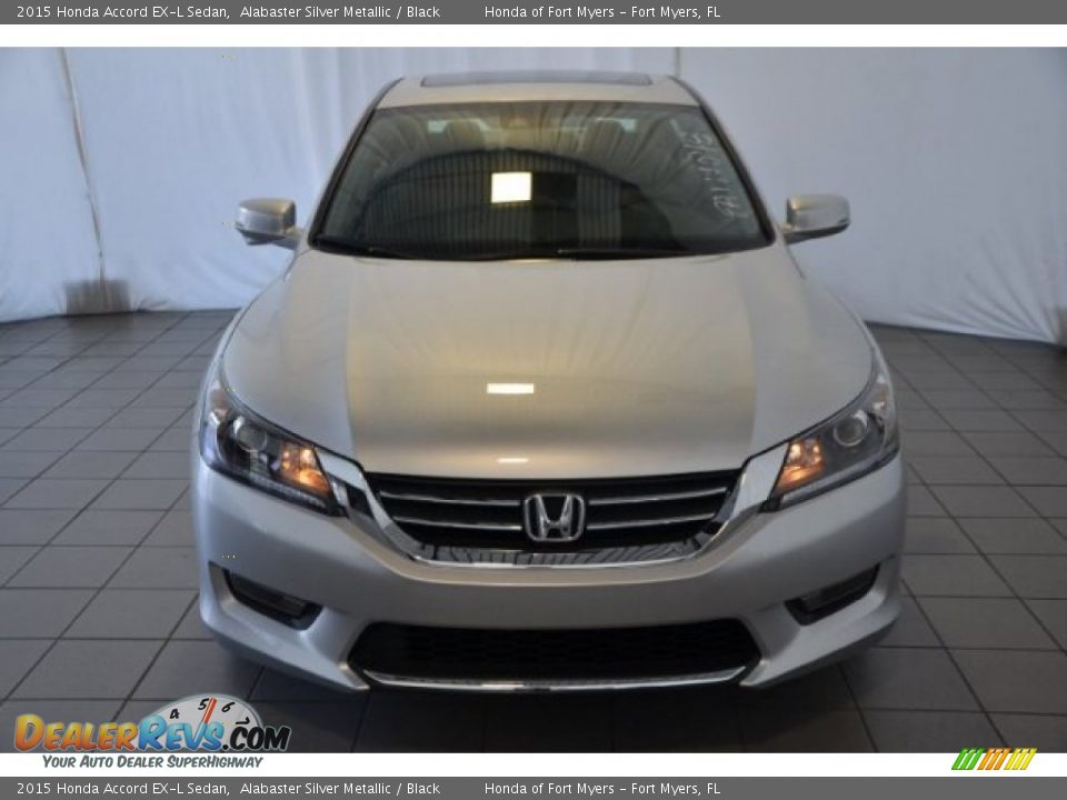 2015 Honda Accord EX-L Sedan Alabaster Silver Metallic / Black Photo #2