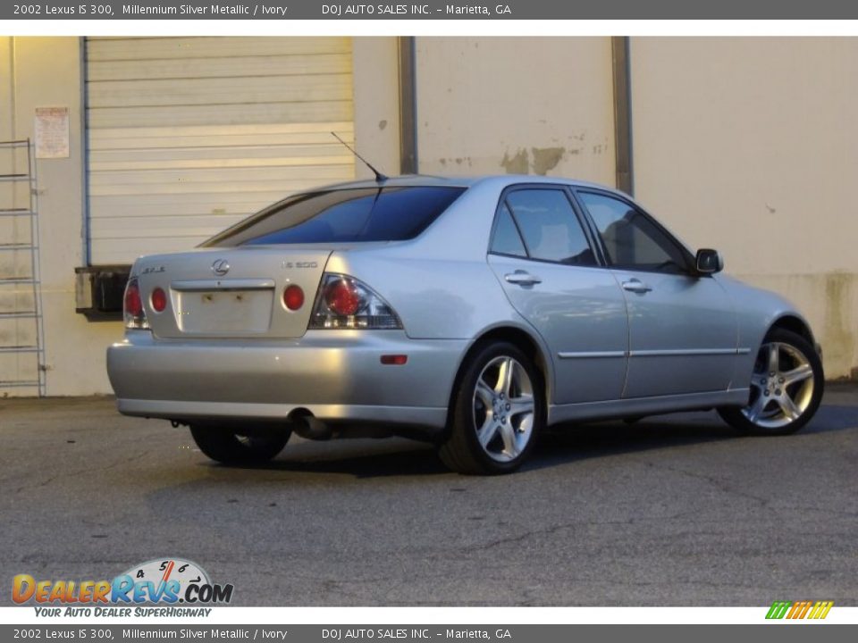 2002 Lexus IS 300 Millennium Silver Metallic / Ivory Photo #6