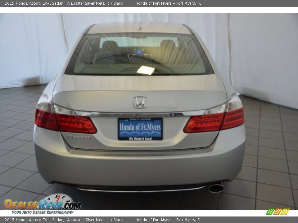 2015 Honda Accord EX-L Sedan Alabaster Silver Metallic / Black Photo #5