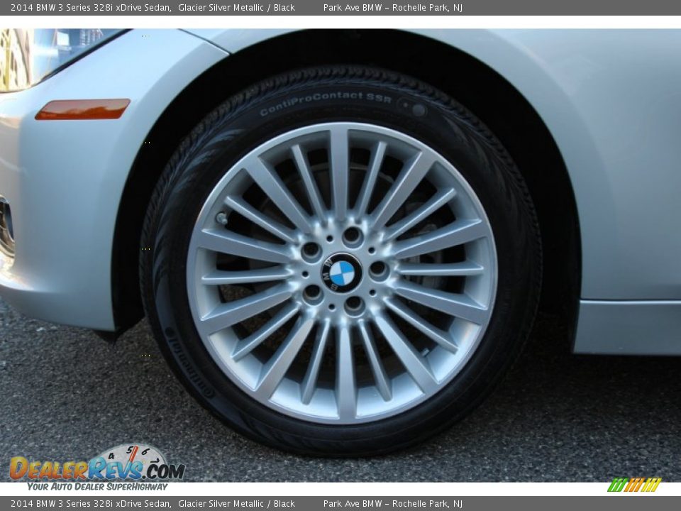 2014 BMW 3 Series 328i xDrive Sedan Glacier Silver Metallic / Black Photo #33