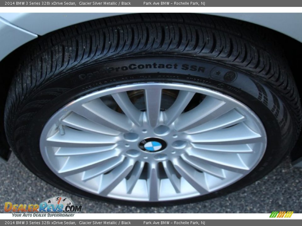 2014 BMW 3 Series 328i xDrive Sedan Glacier Silver Metallic / Black Photo #34