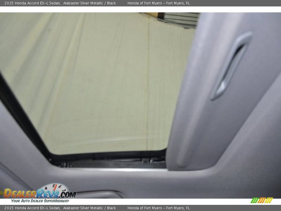 2015 Honda Accord EX-L Sedan Alabaster Silver Metallic / Black Photo #10