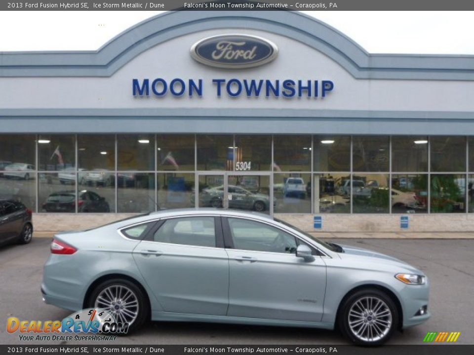 2013 Ford Fusion Hybrid SE Ice Storm Metallic / Dune Photo #1