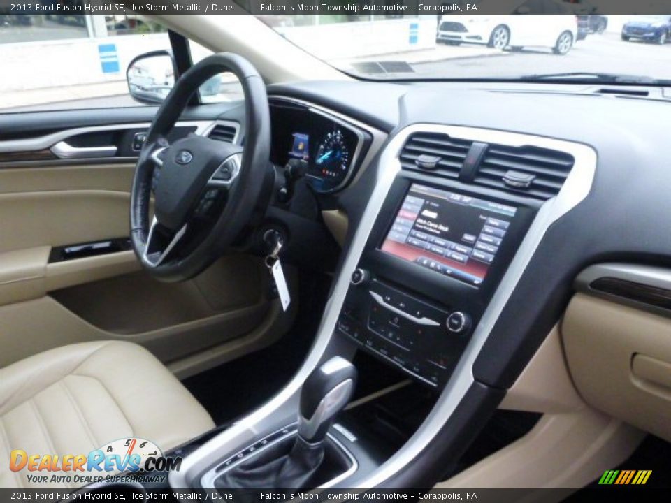 2013 Ford Fusion Hybrid SE Ice Storm Metallic / Dune Photo #3