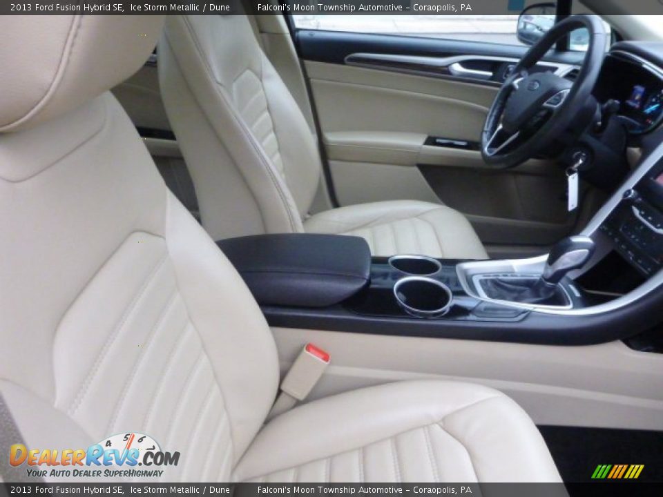 2013 Ford Fusion Hybrid SE Ice Storm Metallic / Dune Photo #4