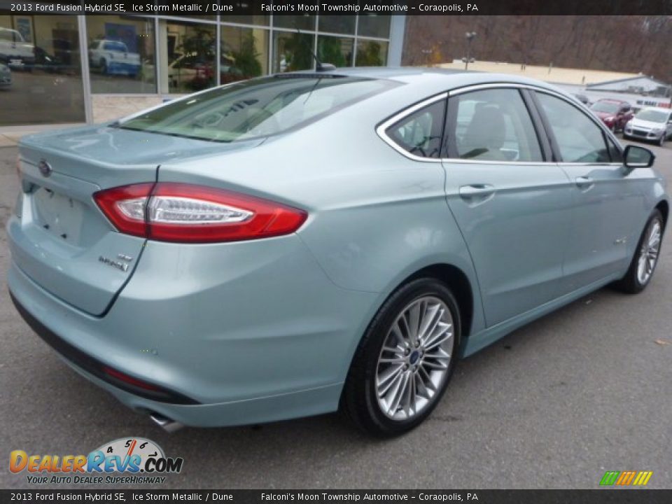2013 Ford Fusion Hybrid SE Ice Storm Metallic / Dune Photo #6