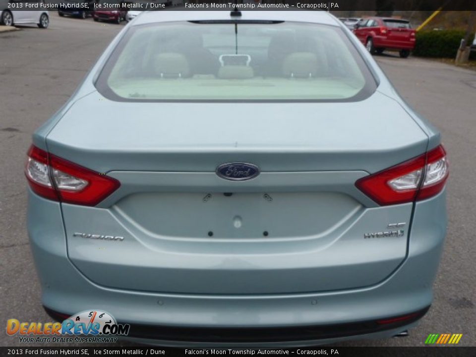 2013 Ford Fusion Hybrid SE Ice Storm Metallic / Dune Photo #7