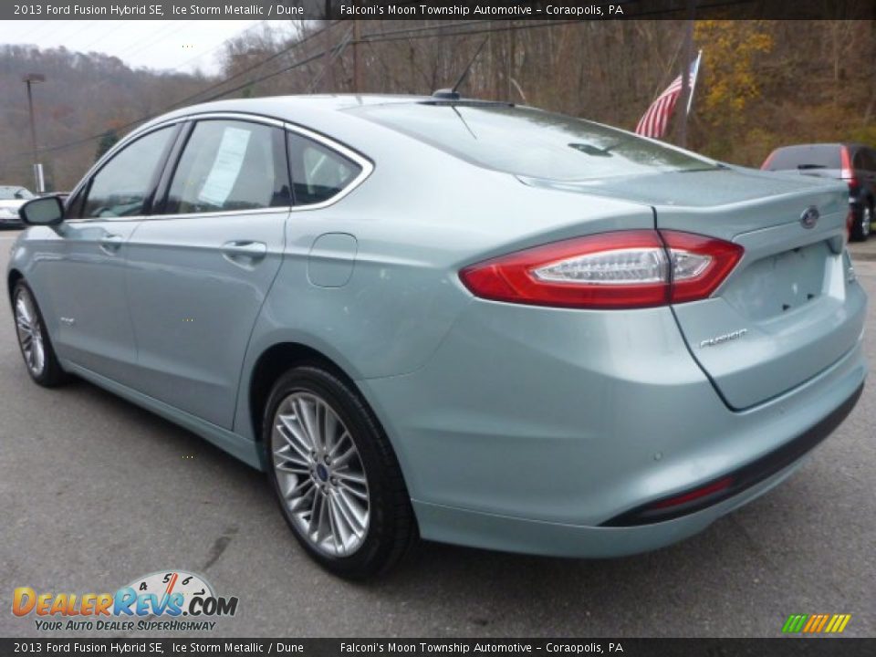 2013 Ford Fusion Hybrid SE Ice Storm Metallic / Dune Photo #8