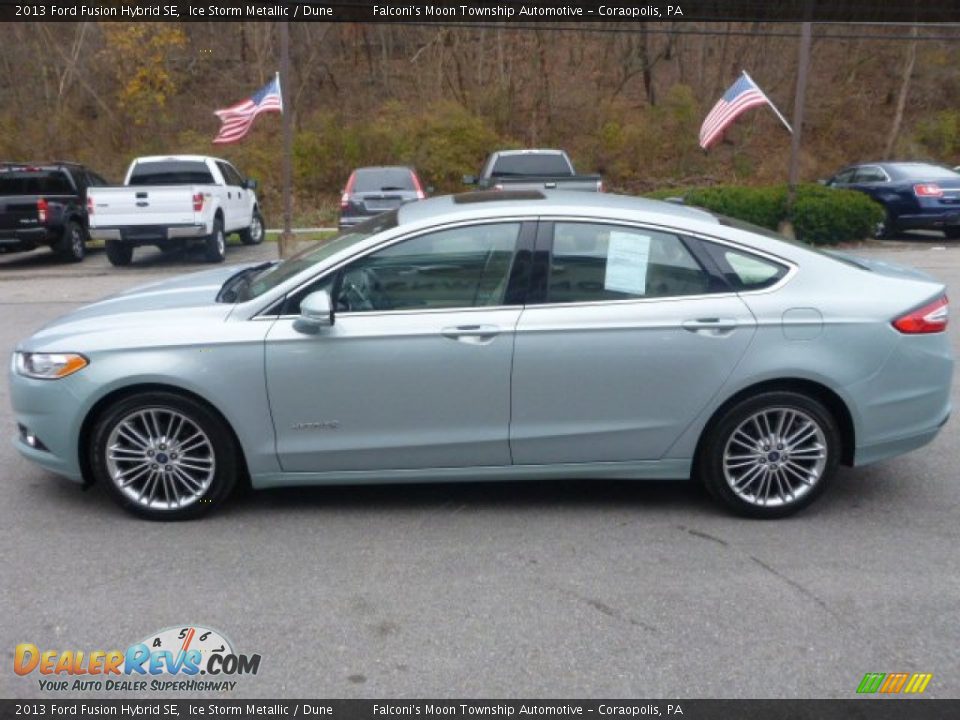 2013 Ford Fusion Hybrid SE Ice Storm Metallic / Dune Photo #9