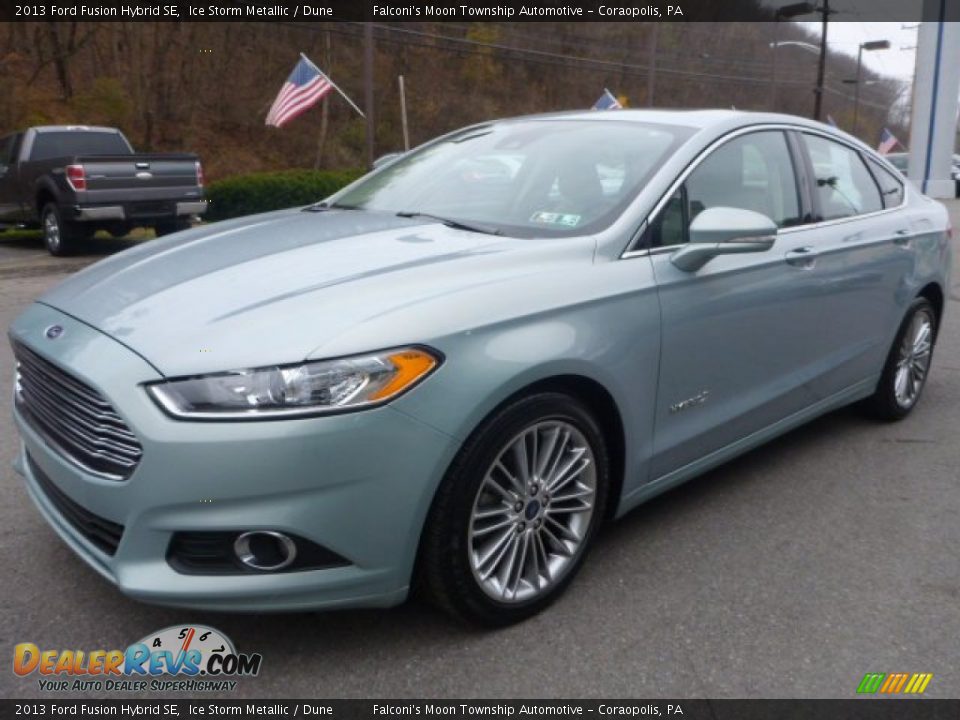 2013 Ford Fusion Hybrid SE Ice Storm Metallic / Dune Photo #10