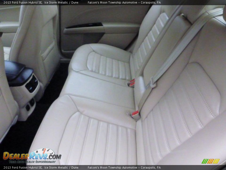 2013 Ford Fusion Hybrid SE Ice Storm Metallic / Dune Photo #15